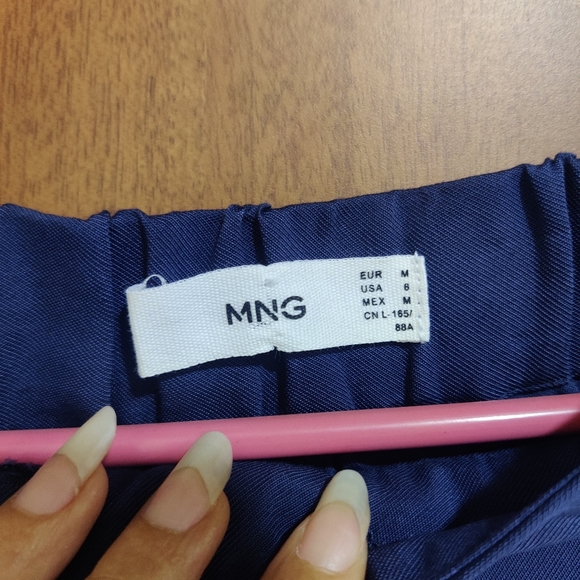 Mango Blue Cropped Trousers - Picture 5 of 5